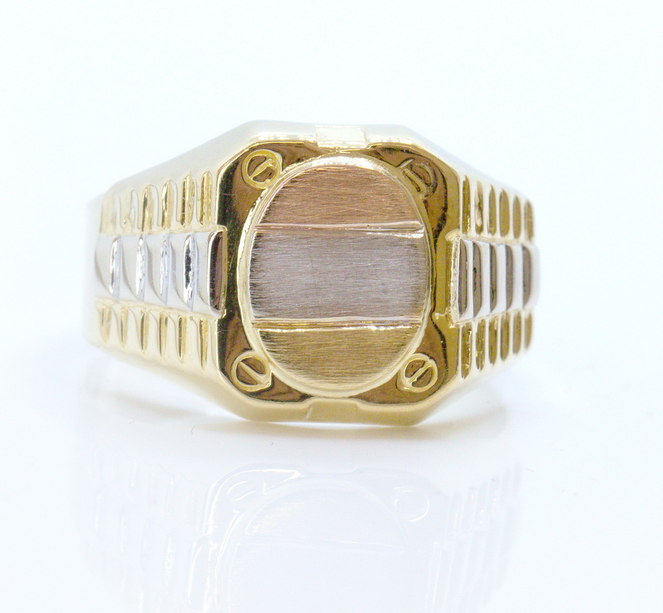Anillo masculino tres colores