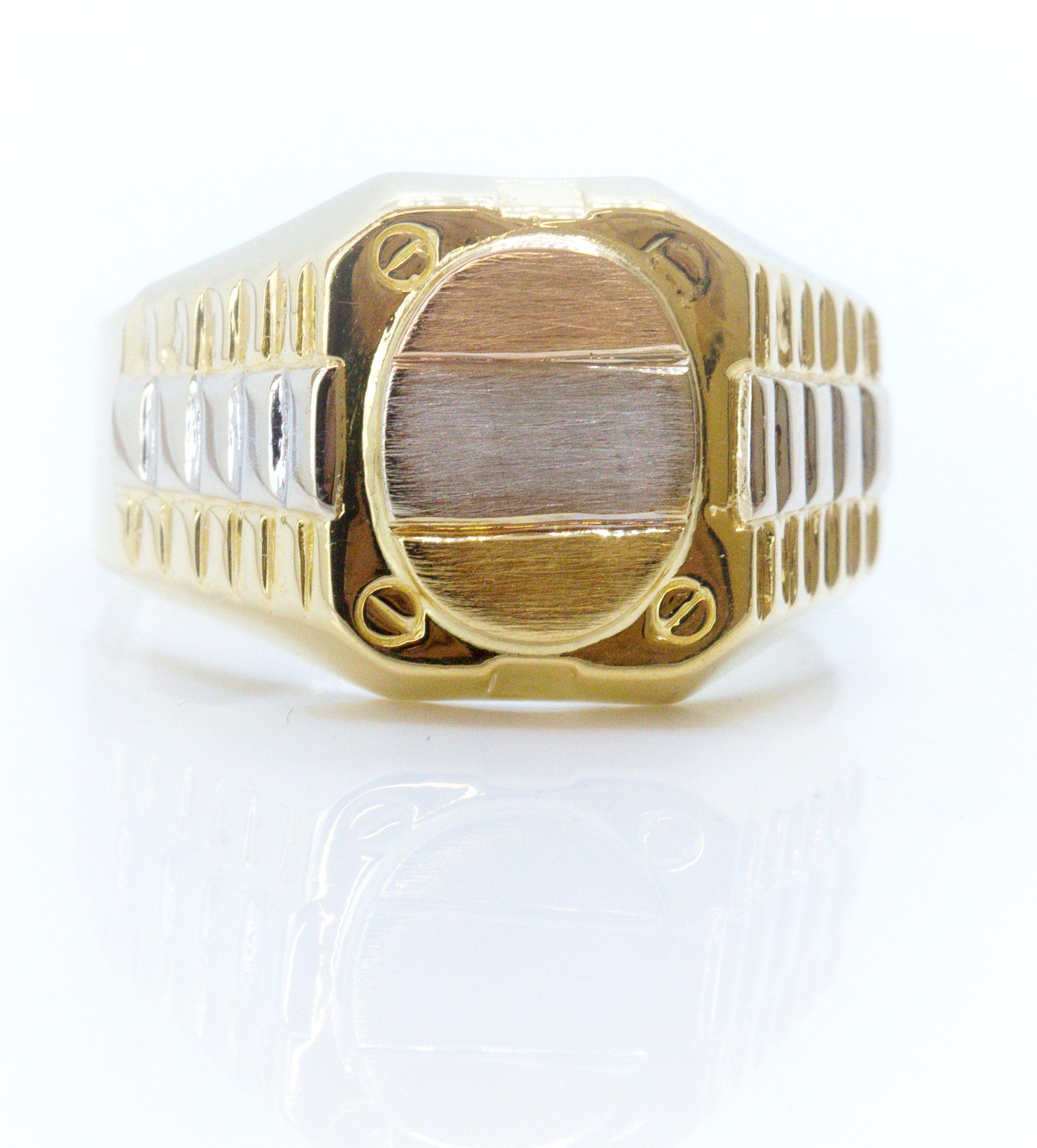 Anillo masculino tres colores