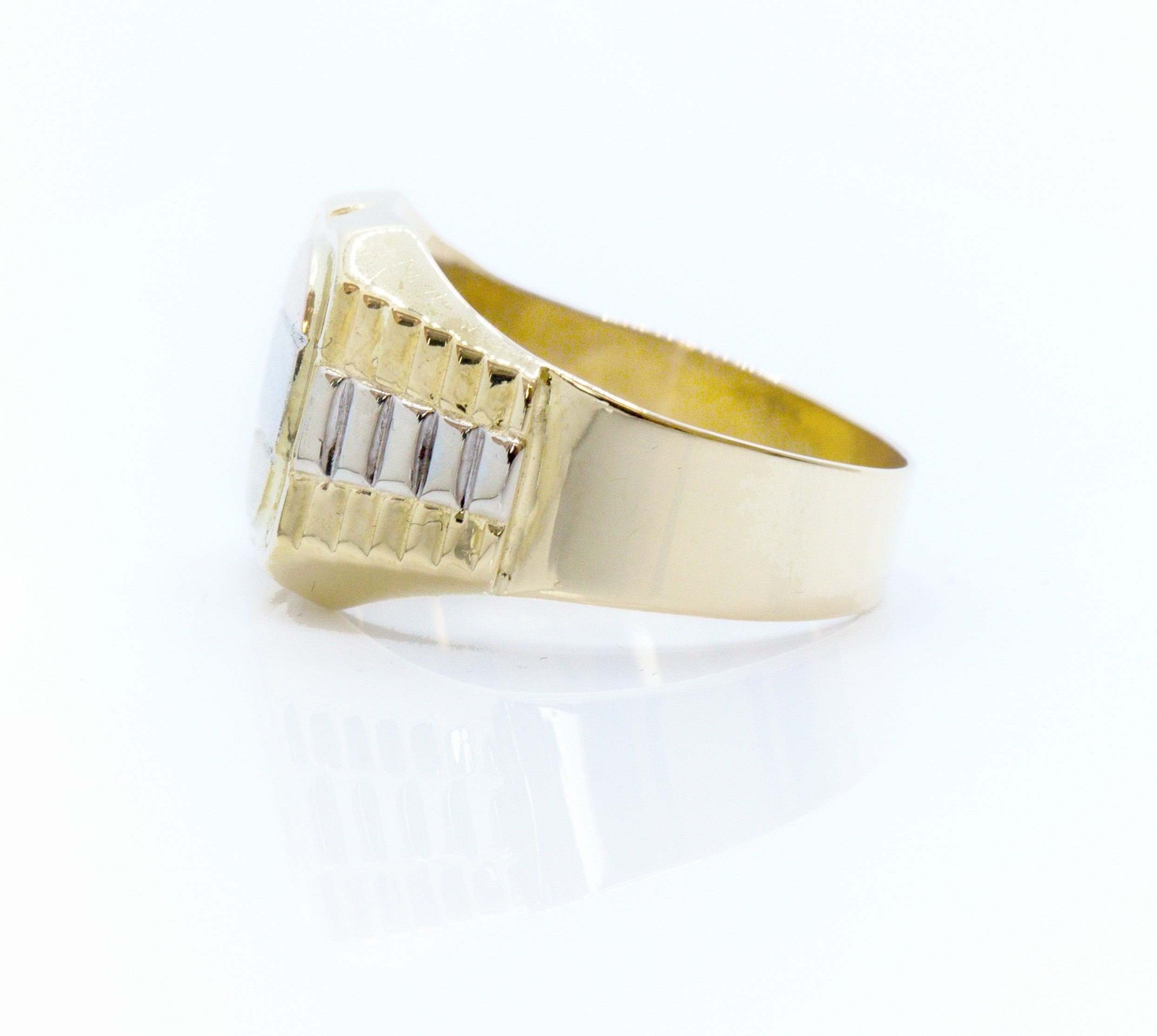 Anillo masculino tres colores