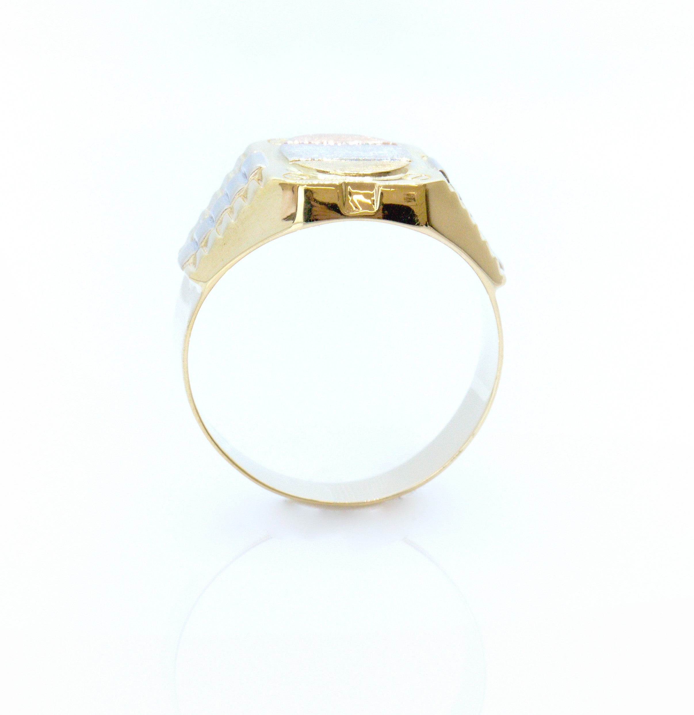 Anillo masculino tres colores