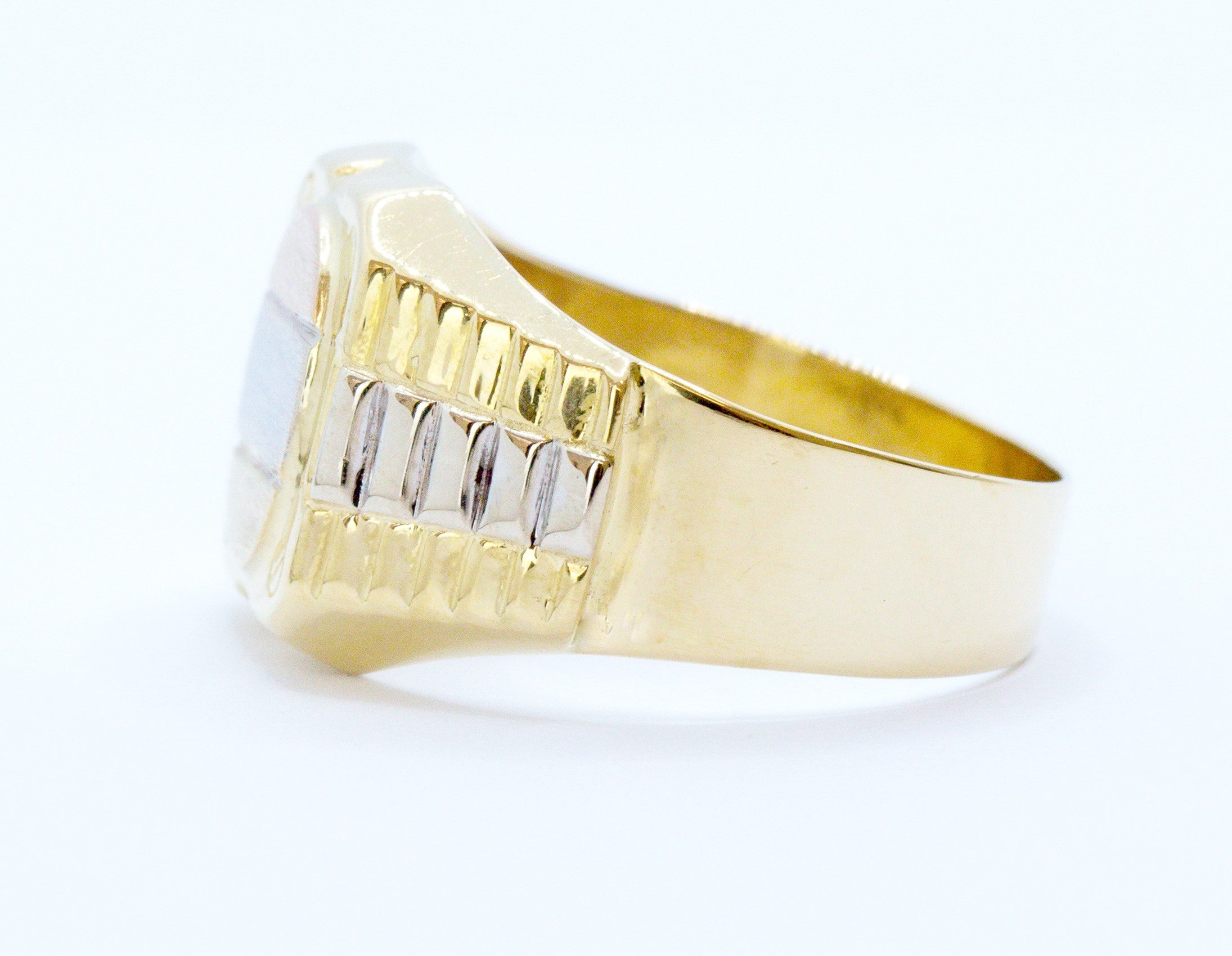 Anillo masculino tres colores