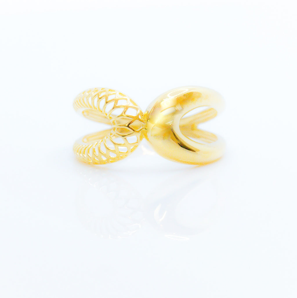 Anillo femenino reflejado