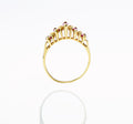 Anillo de diamante y rubí