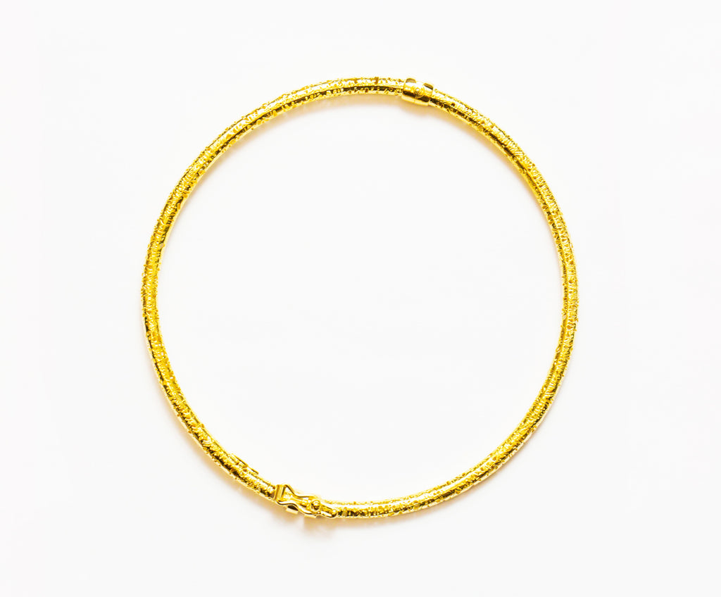 Bracelete ouro 18K Perfil Cilíndrico