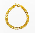 Pulsera de oro macizo de 18K con eslabones intro