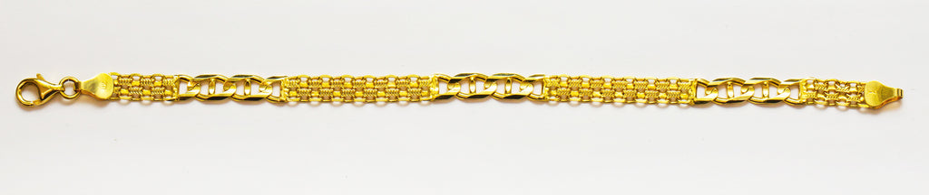 Pulsera de oro macizo de 18K con eslabones intro
