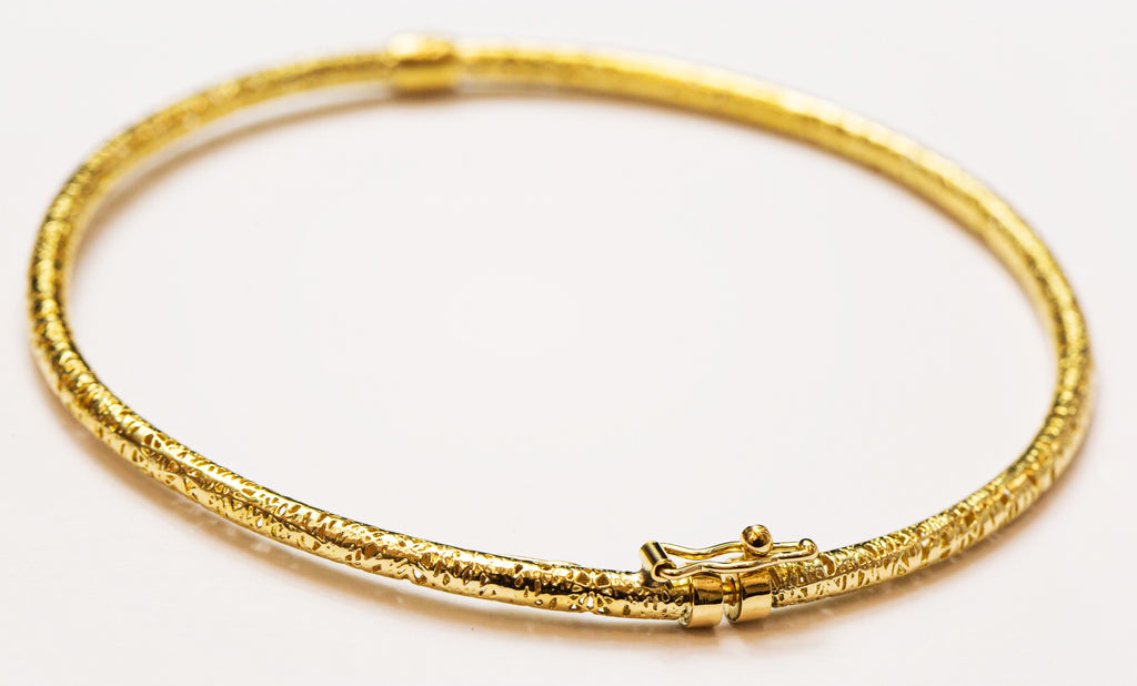 Bracelete ouro 18K Perfil Cilíndrico