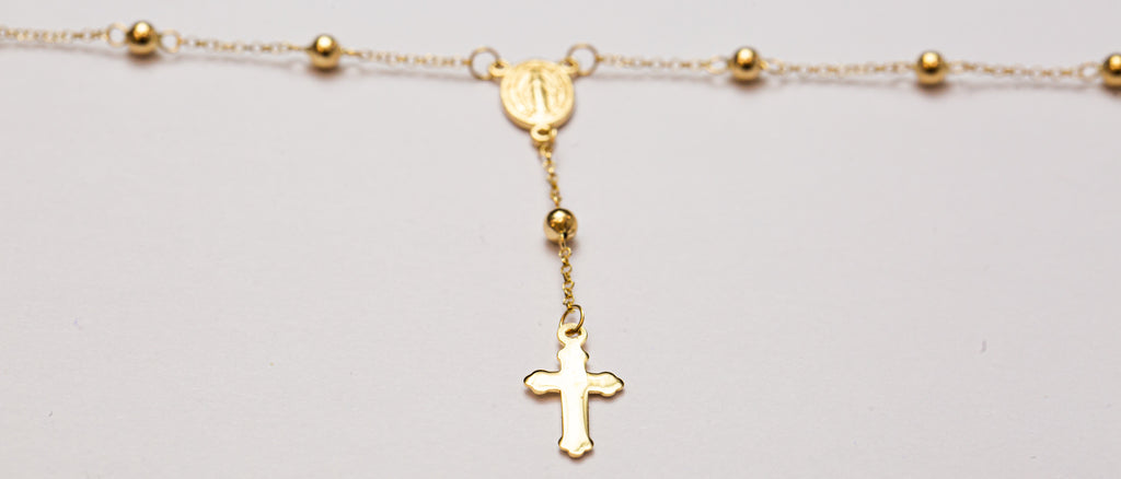 Rosario em Pulseira ouro 18k