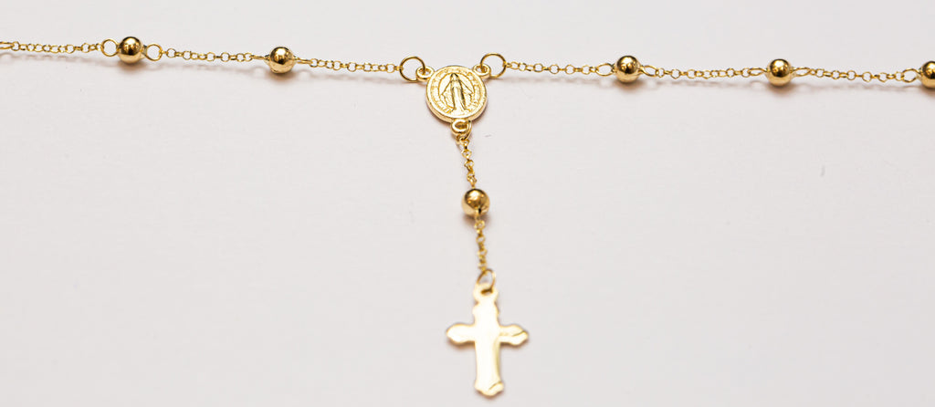 Rosario em Pulseira ouro 18k