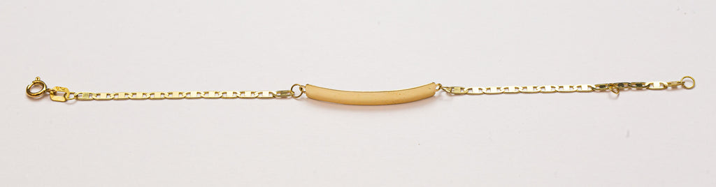 Pulsera infantil con placa