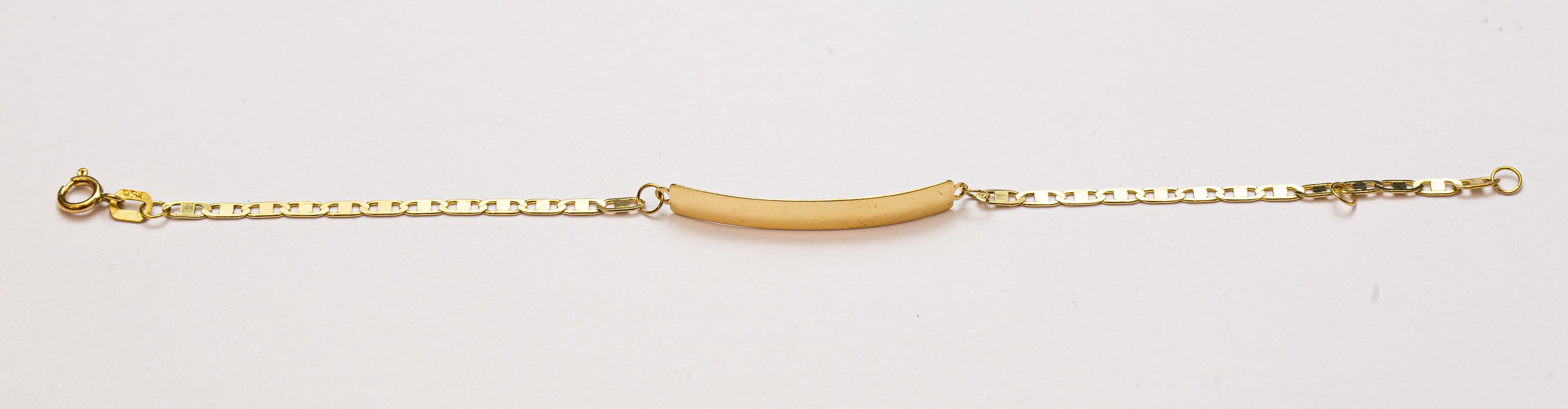 Pulsera infantil con placa