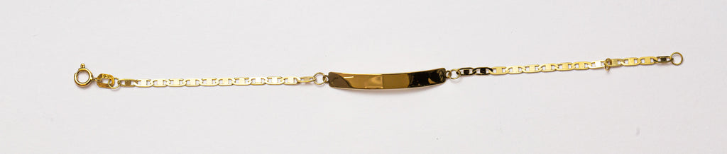 Pulsera infantil con placa