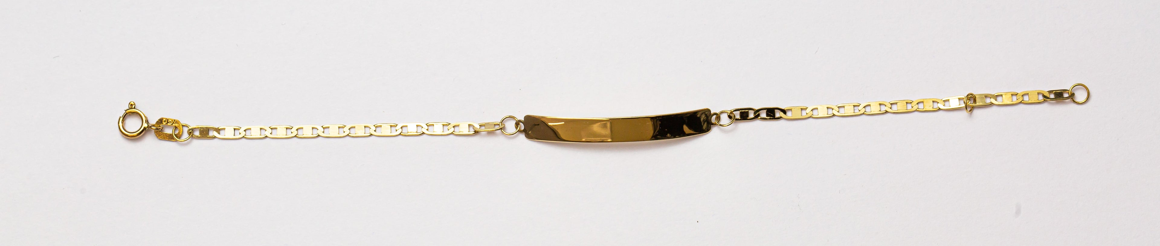 Pulsera infantil con placa