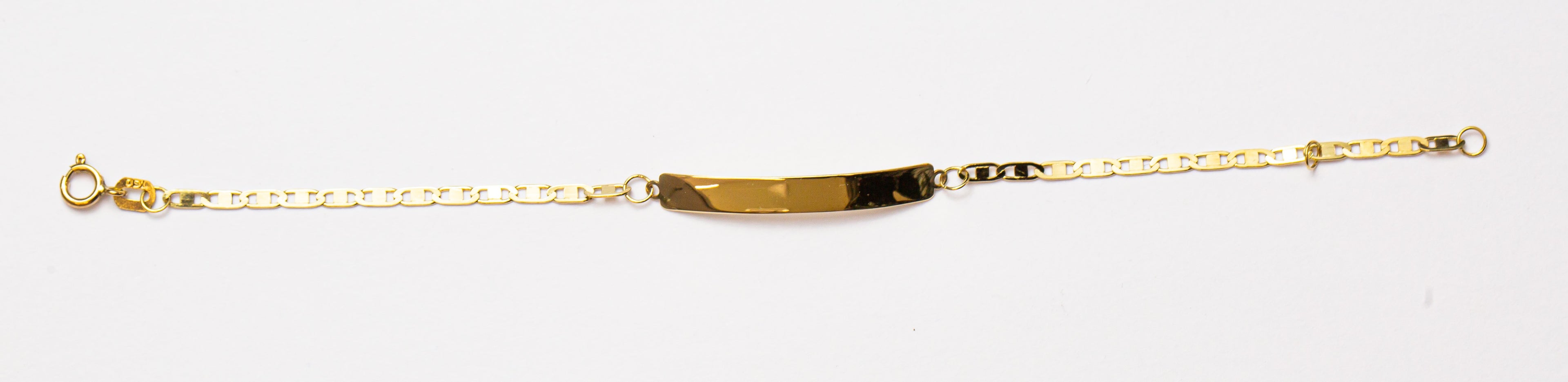 Pulsera infantil con placa