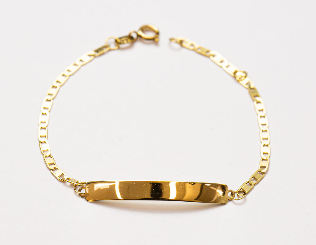 Pulsera infantil con placa