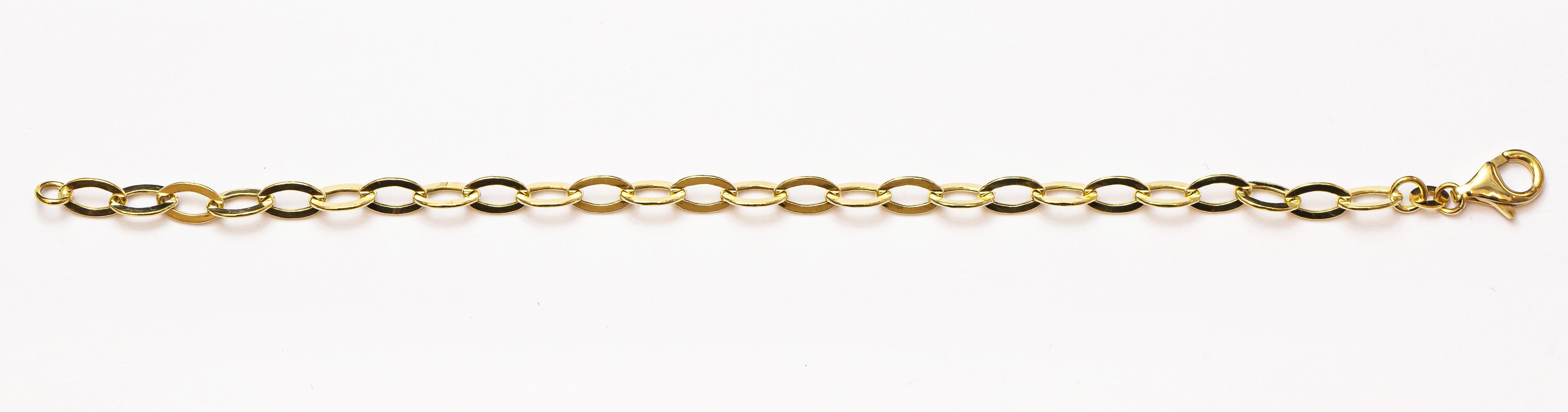 Pulsera de mujer Groumett eslabón aplanado