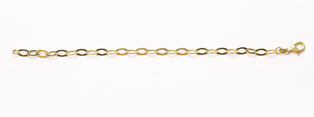 Pulsera de mujer Groumett eslabón aplanado