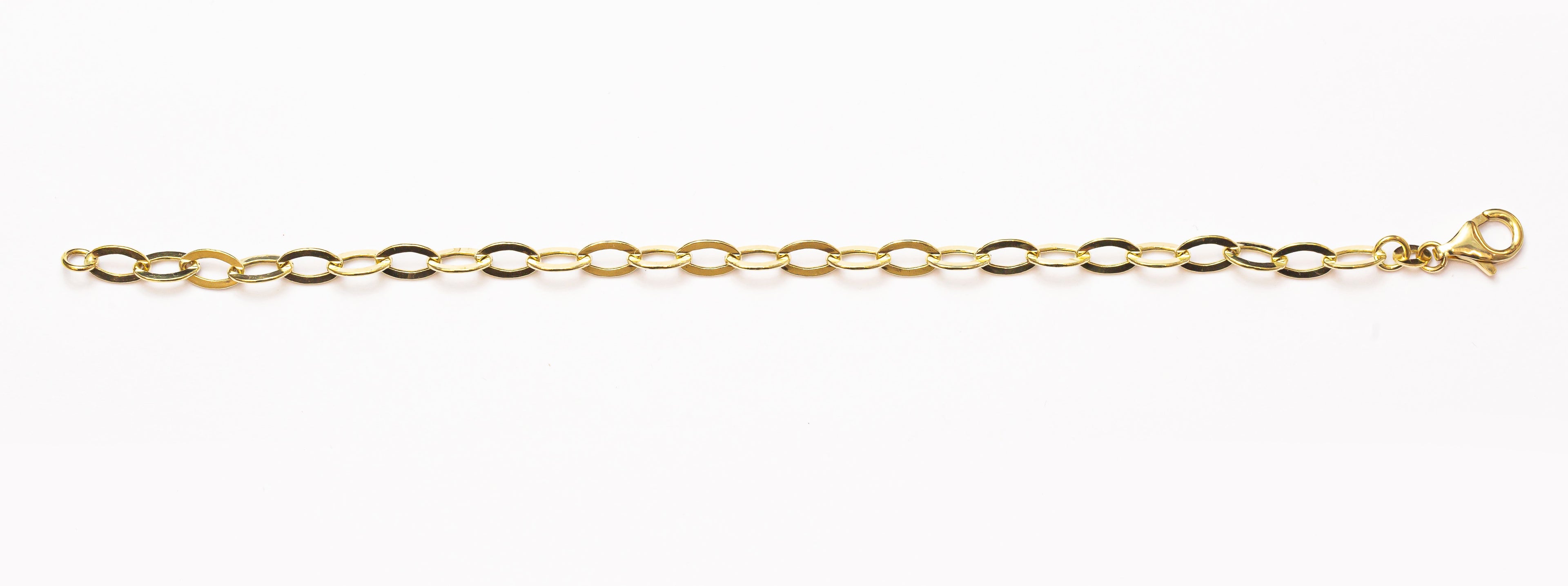 Pulsera de mujer Groumett eslabón aplanado