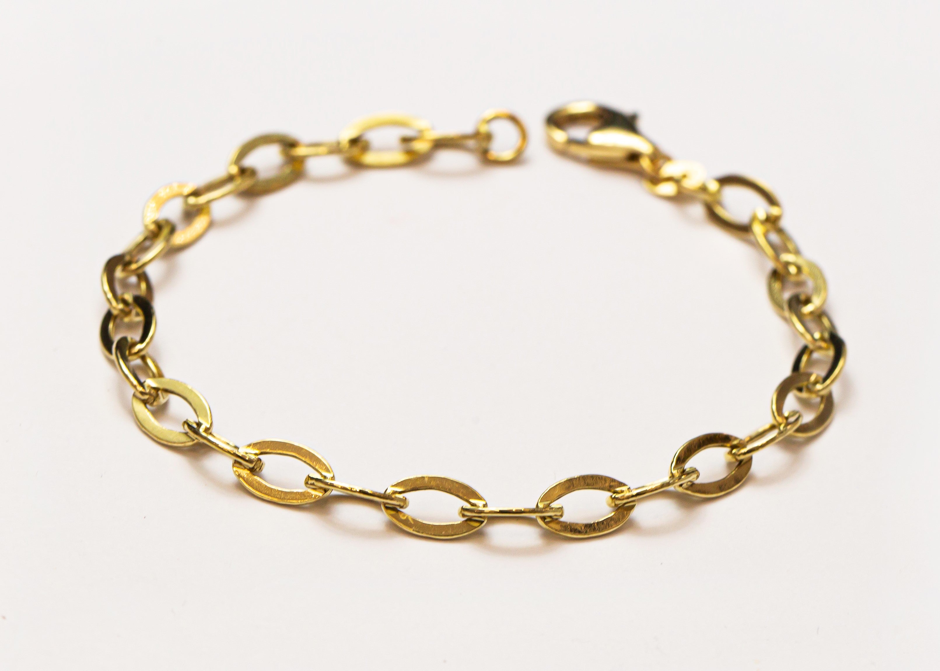 Pulsera de mujer Groumett eslabón aplanado