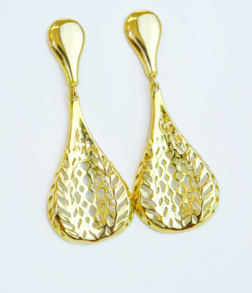 Pendientes de gota calada
