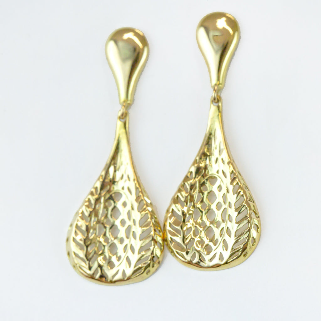 Pendientes de gota calada