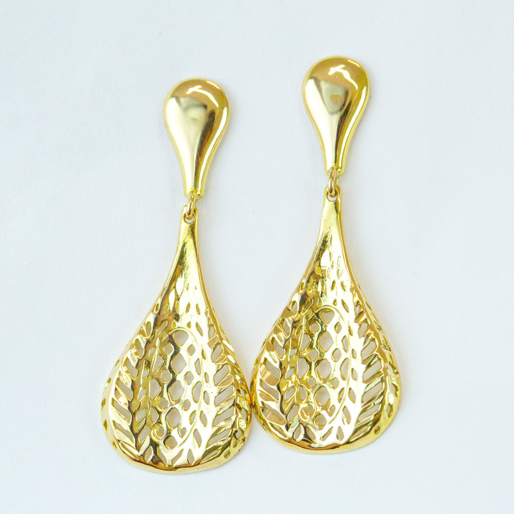 Pendientes de gota calada