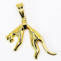 Colgante de oro macizo de 18 quilates con diseño de onza