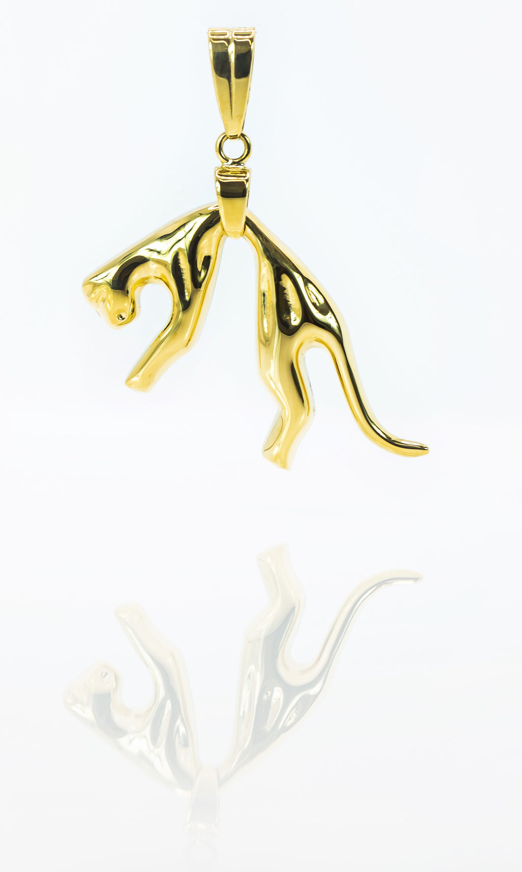 Colgante de oro macizo de 18 quilates con diseño de onza
