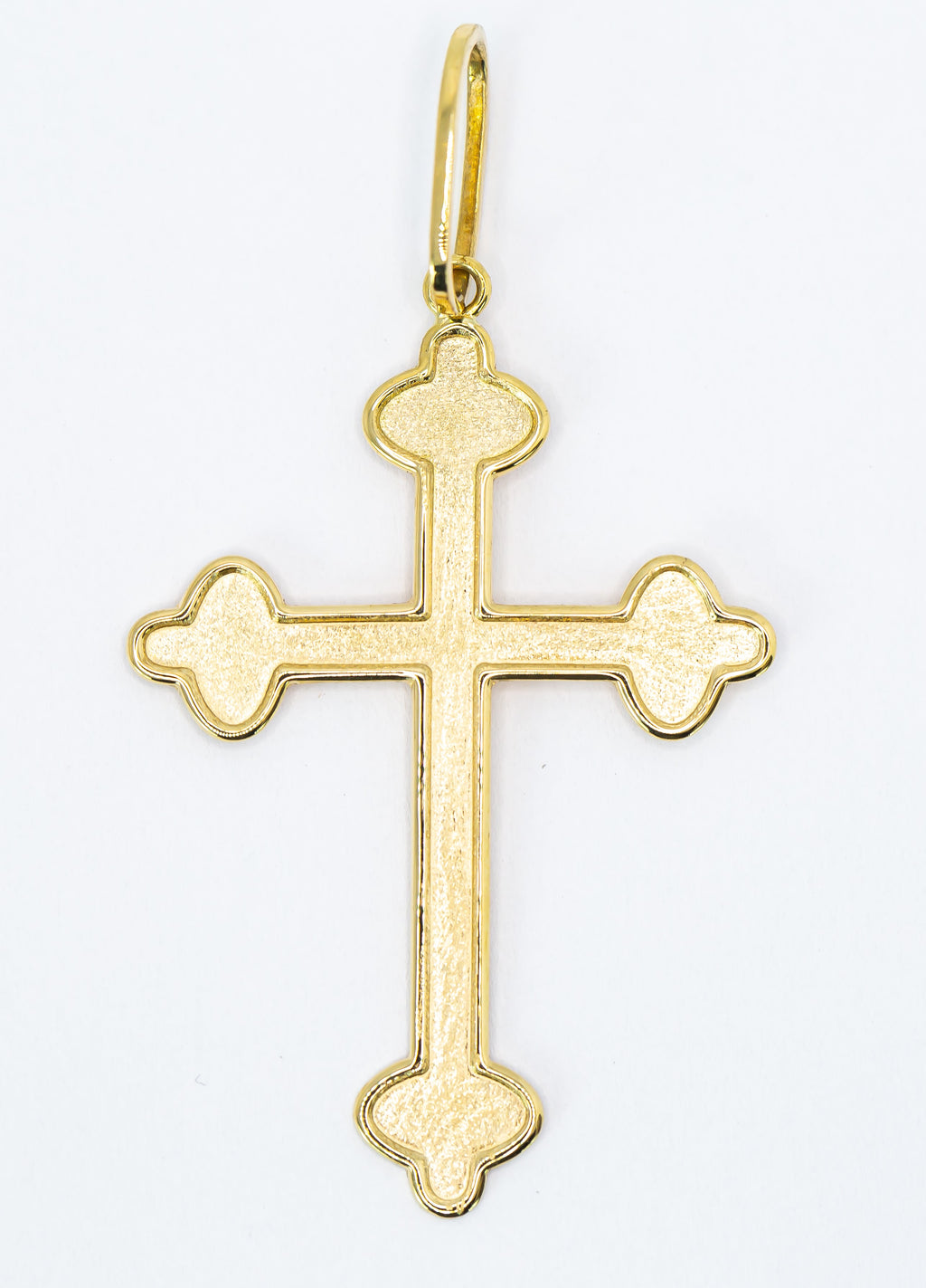 Colgante en Oro Sólido 18K crucifijo santísima trinidad