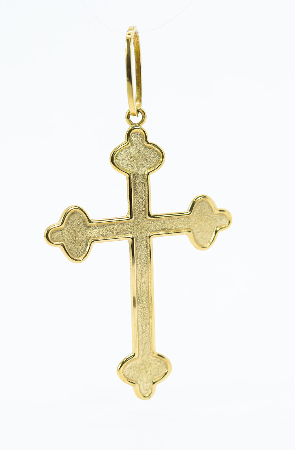 Colgante en Oro Sólido 18K crucifijo santísima trinidad