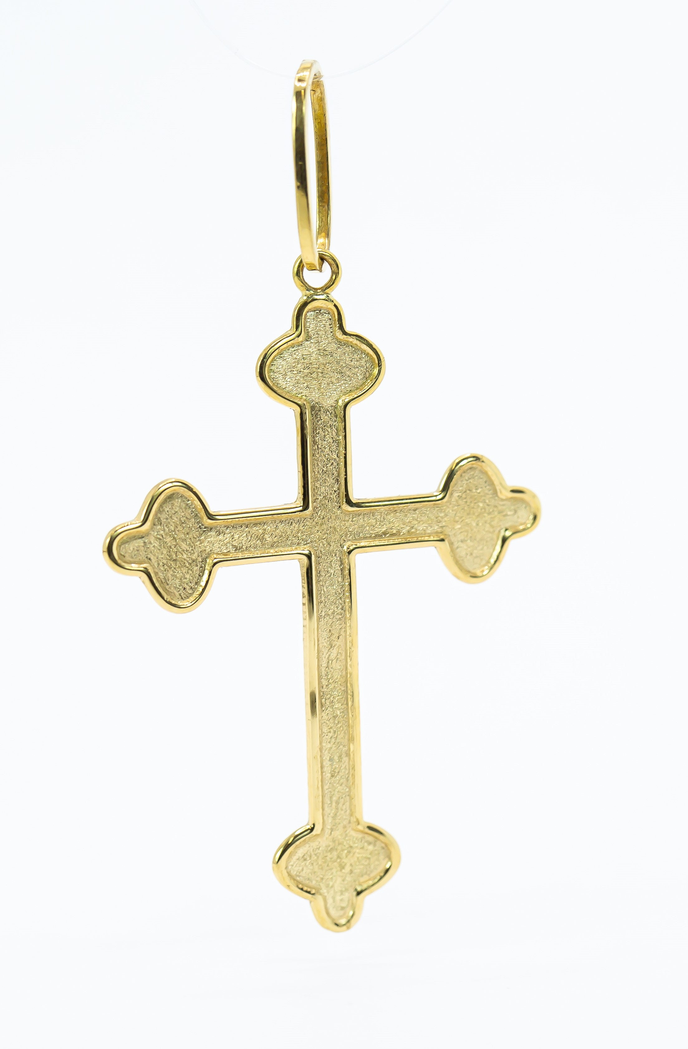 Colgante en Oro Sólido 18K crucifijo santísima trinidad