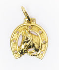 Colgante de oro macizo de 18 quilates con herradura