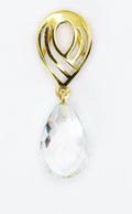 Colgante de oro macizo de 18 quilates con forma de gota