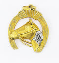 Colgante de Herradura en Oro Sólido de 18K