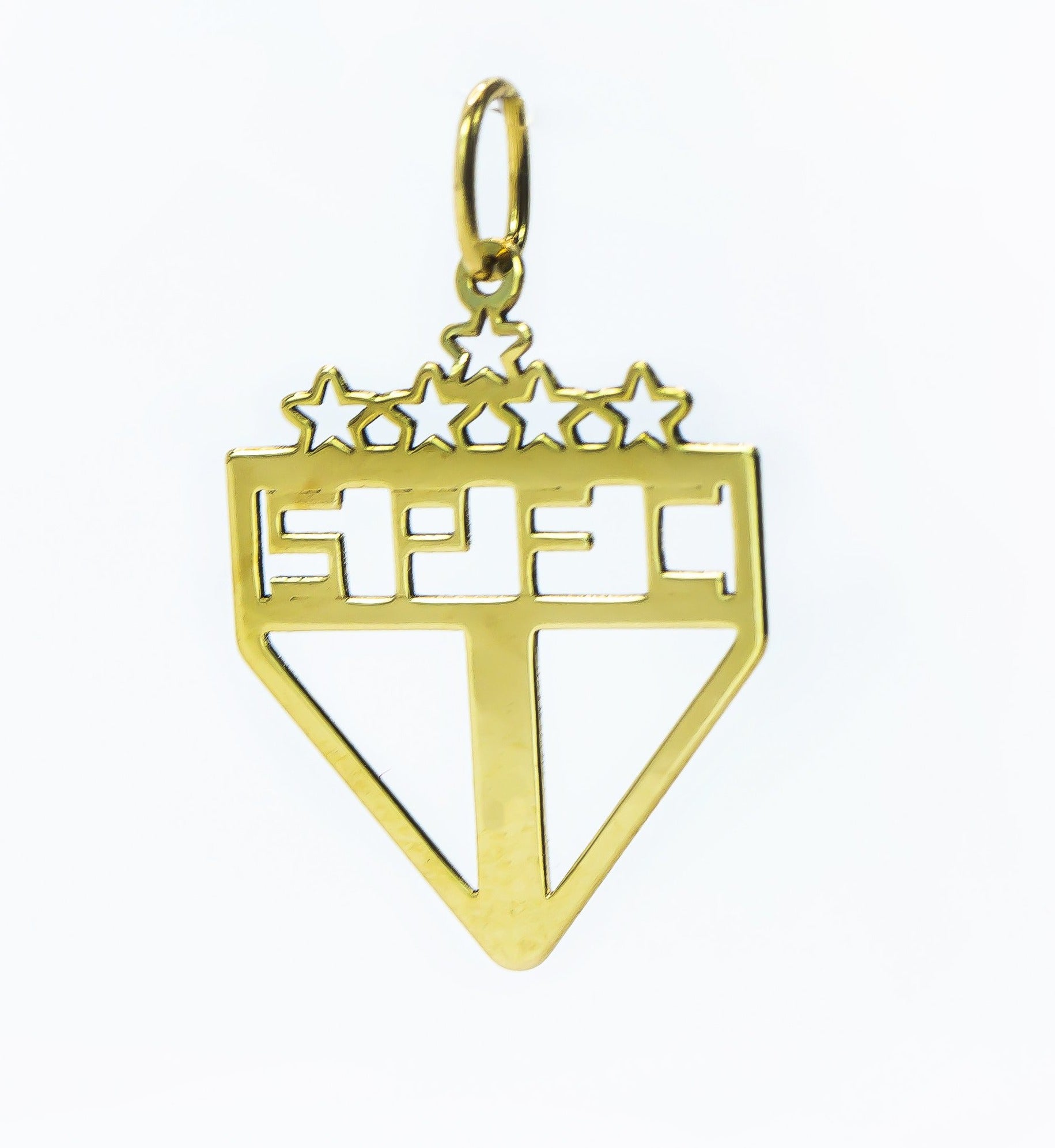 Colgante de Oro Sólido 18K Equipo Sao Paulo