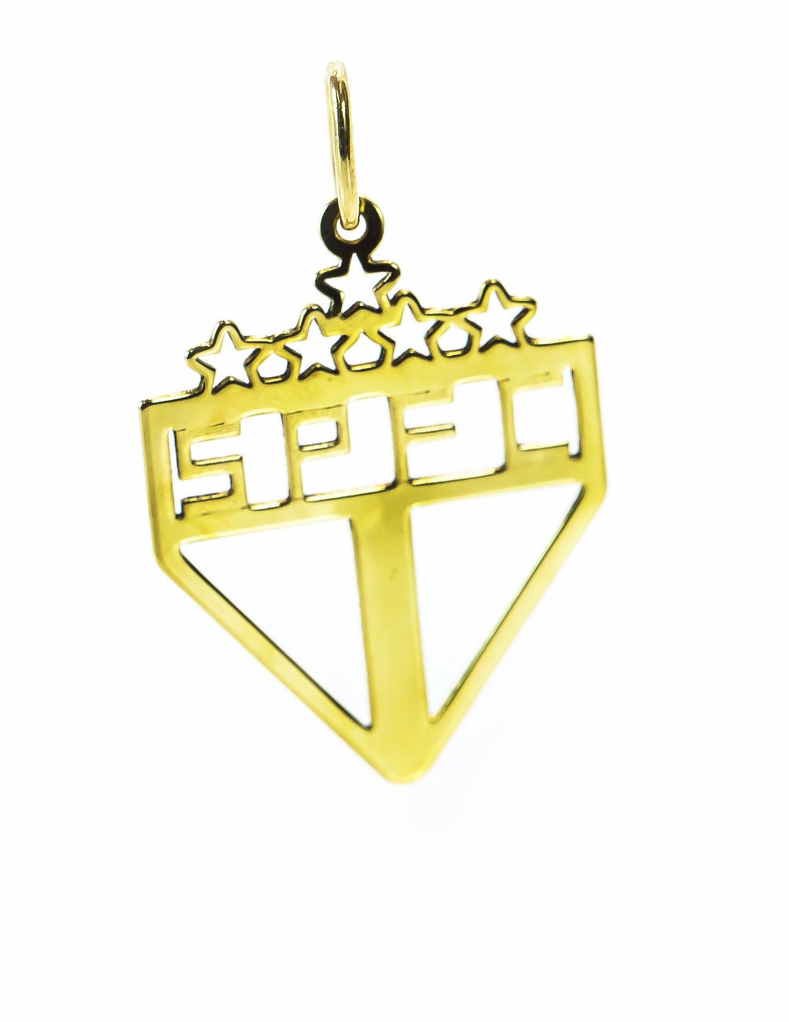 Colgante de Oro Sólido 18K Equipo Sao Paulo