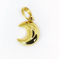 Colgante de Oro Sólido 18K Luna Menguante