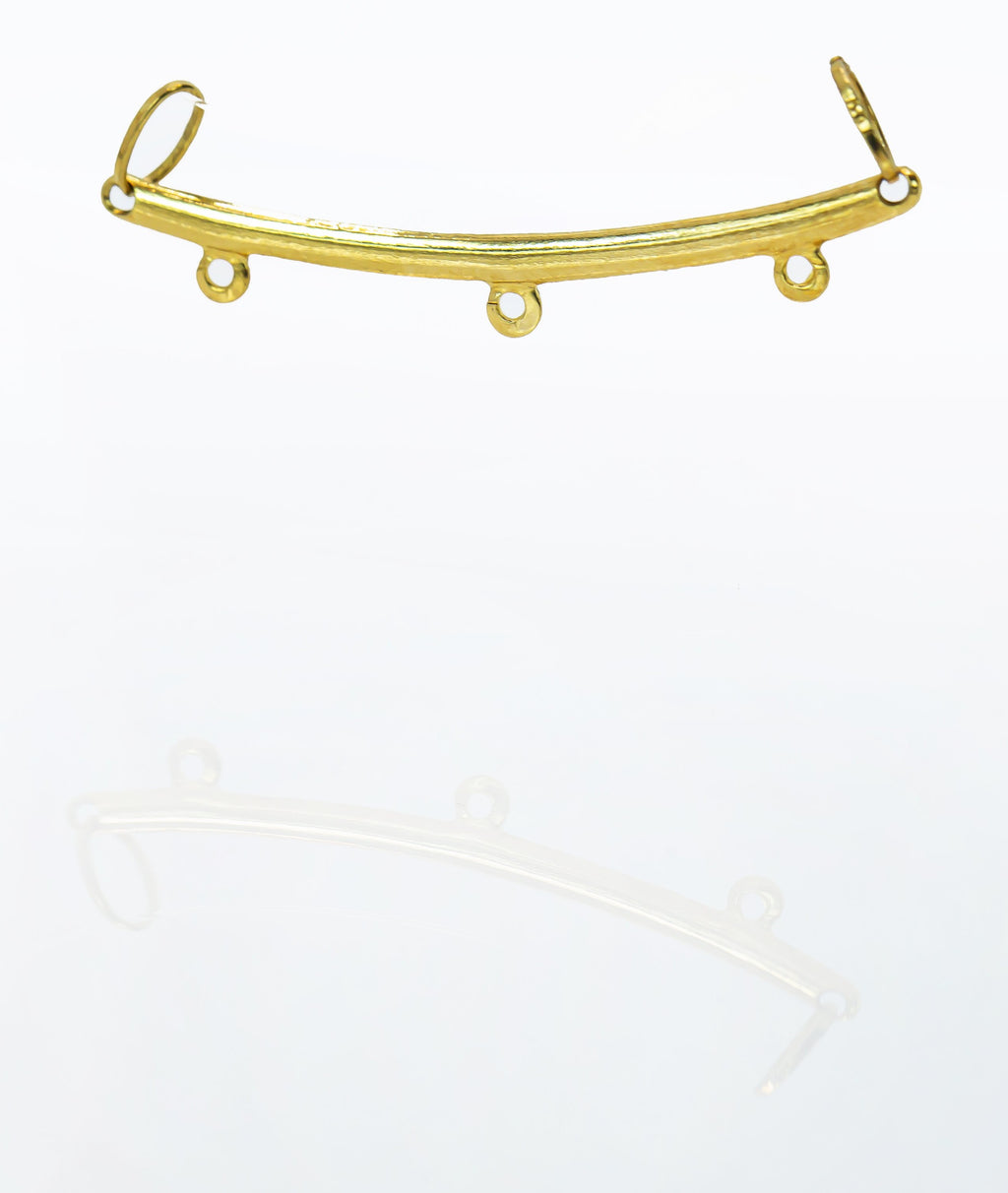 Colgante de oro macizo de 18 quilates con enganche para tres lugares