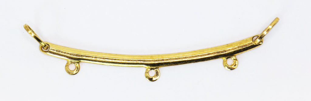 Colgante de oro macizo de 18 quilates con enganche para tres lugares
