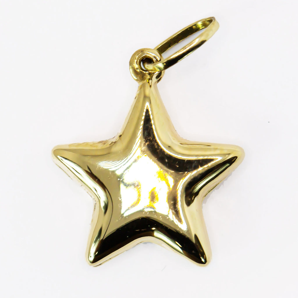 Colgante en Oro Sólido de 18K Estrella Común