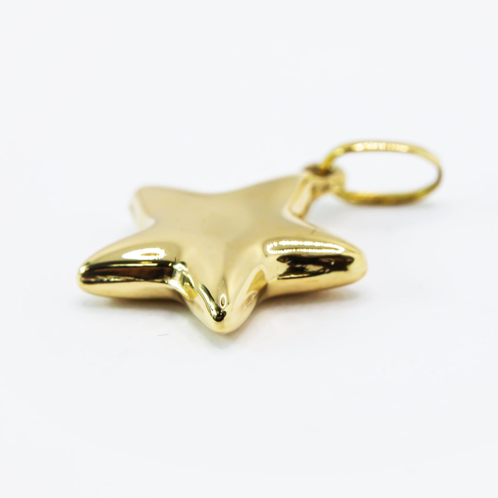 Colgante en Oro Sólido de 18K Estrella Común