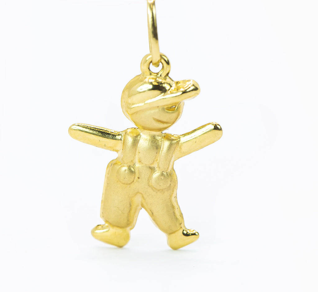 Pingente em Ouro Sólido 18K  Menino