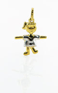 Colgante de Oro Sólido de 18K Niña