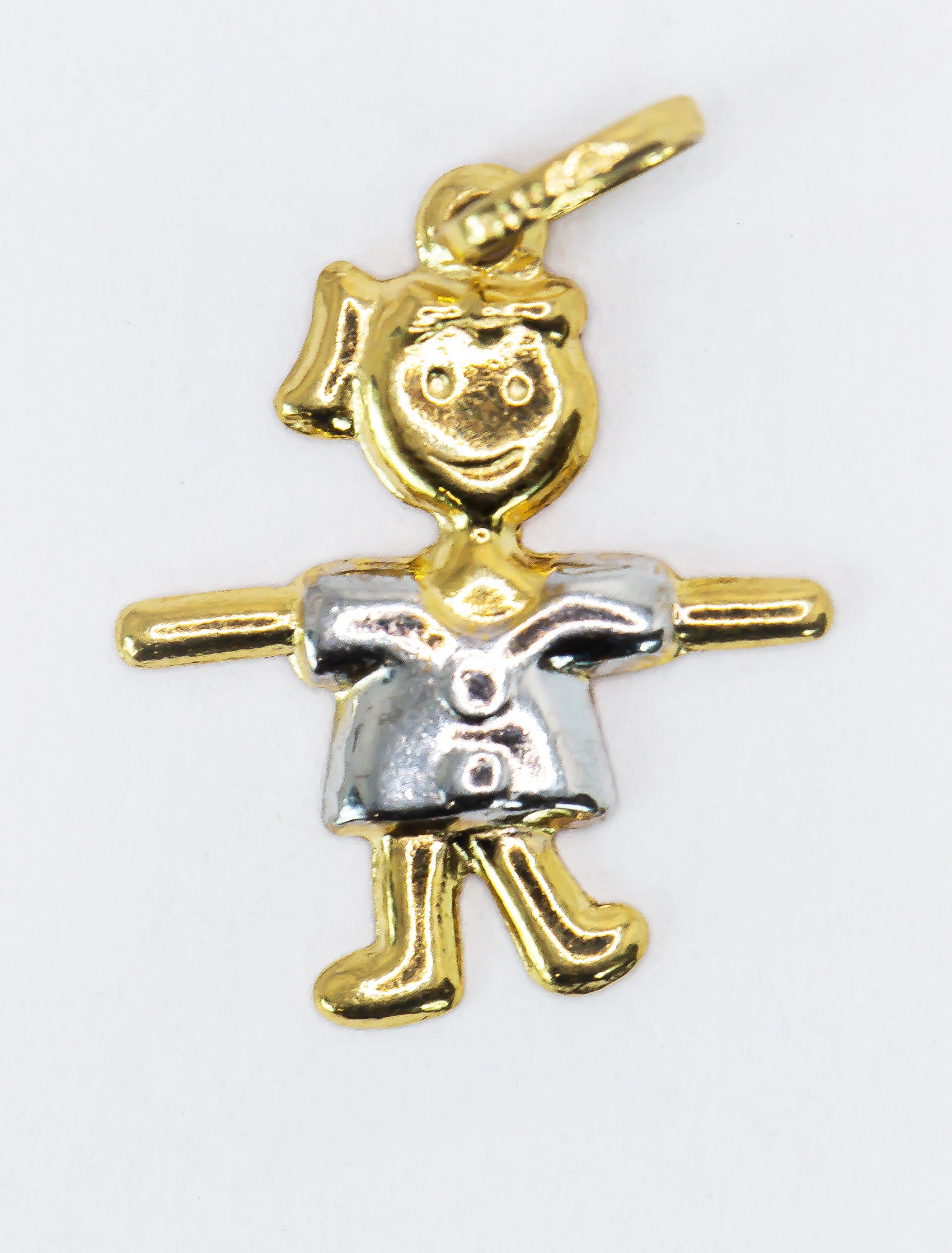 Colgante de Oro Sólido de 18K Niña