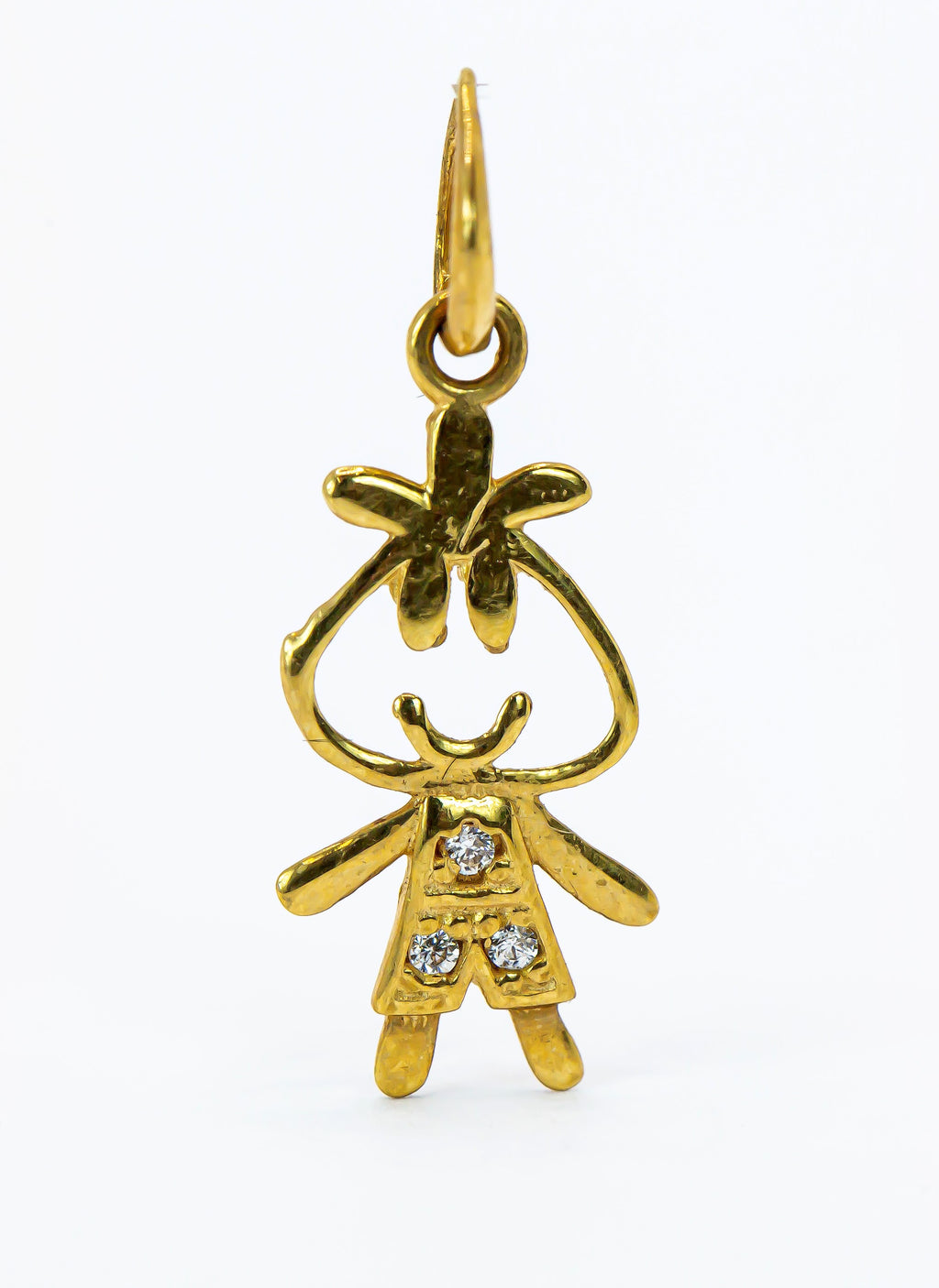 Colgante de oro macizo de 18 quilates para niño